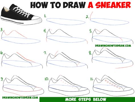 nike shoes drawing tutorial